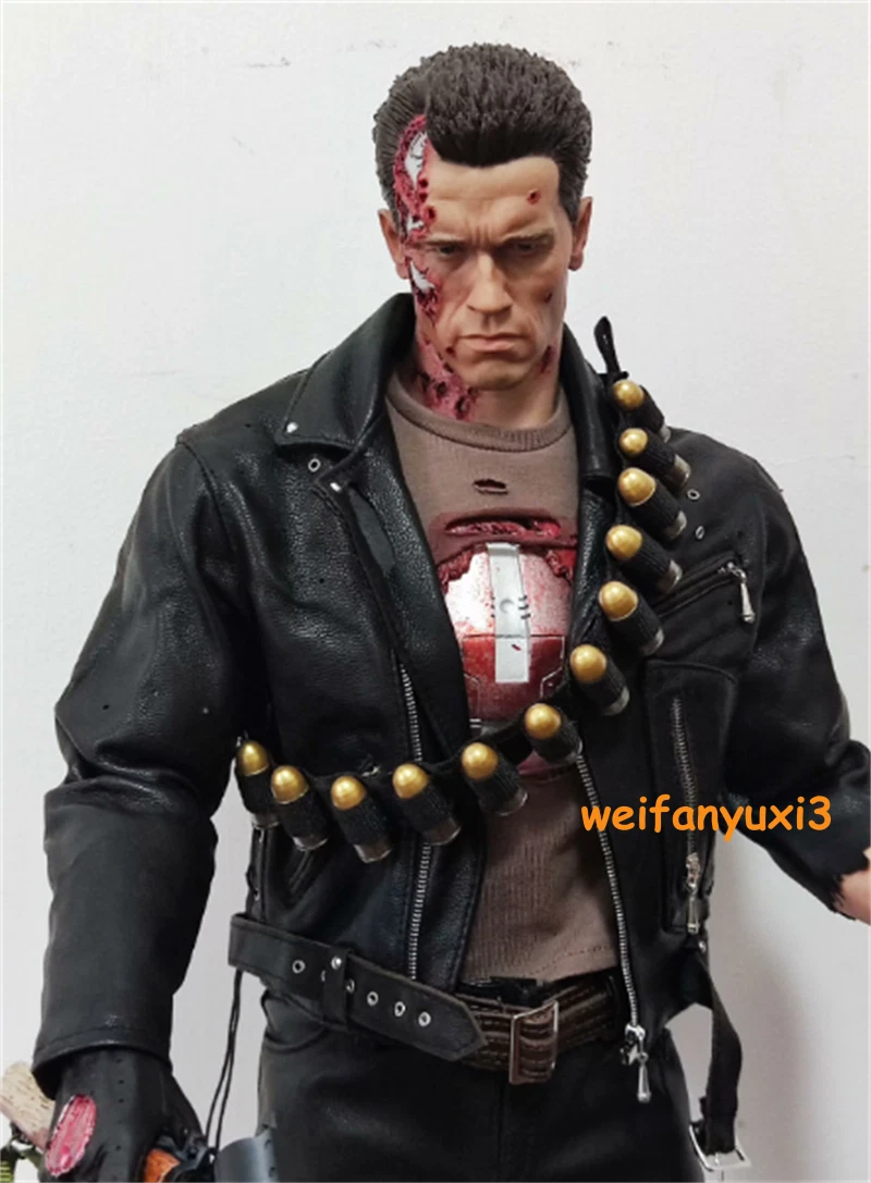 Terminator T800 Arnold Battle Damage Version 1/4 Action Figure w/clothes no box 07FC0E-D4 - KOEEK