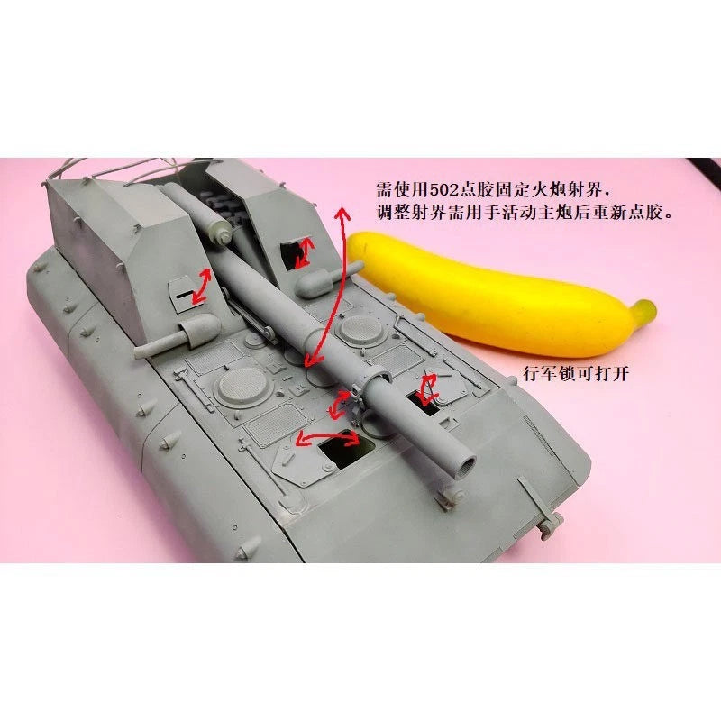 3D Printed 1/35 Russian GWE series self-propelled artillery Model Kit 07FC0E-D4 - KOEEK