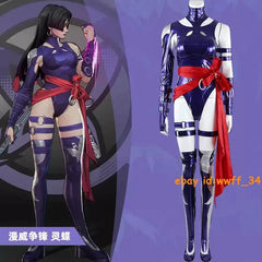 Game Marvel Rivals Psylocke Jumpsuits Outfit Cosplay Costume Bodysuit Halloween 07FC0E-D4 - KOEEK