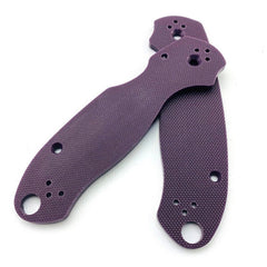 1 Pairs Custom Purple G10 Material Handle Patch Scales DIY For Spyderco Para3EDC 07FC0E-D4 - KOEEK