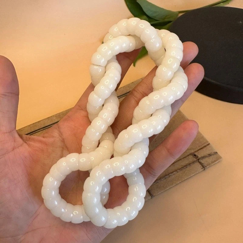 10mm 108 Beads Bodhi Root Bracelet Necklace Handmade Buddhist Accessory 07FC0E-D4 - KOEEK
