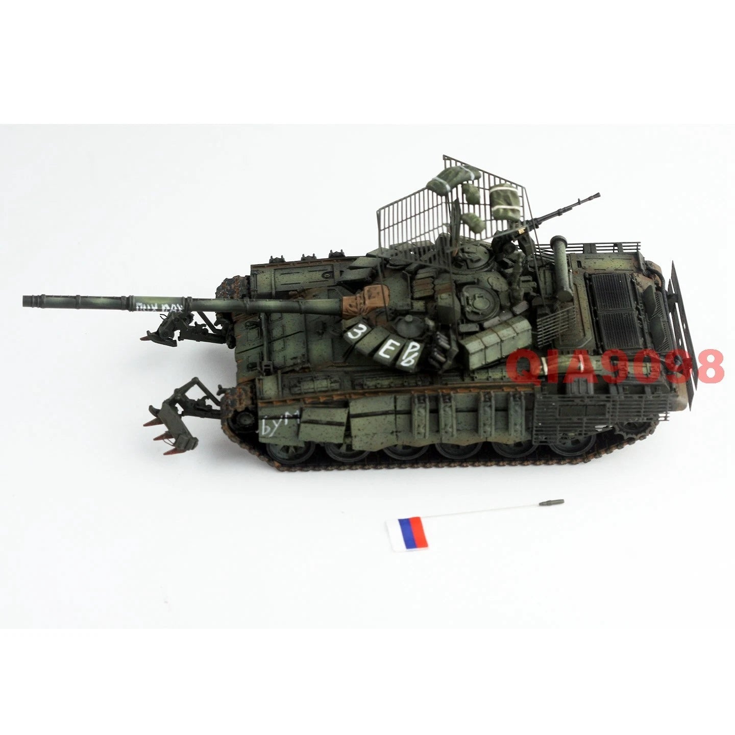 1/72 Scale Russian Army T-72B3M Main Battle Tank Green Metal + Resin Model 07FC0E-D4 - KOEEK