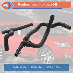new ZONFANT HVAC Heater Hose Pipe Kit With TEE For Return Compatible Black ZONFANT - KOEEK