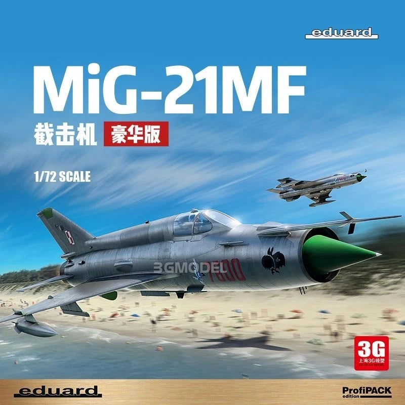 1/72 Eduard 70141 MiG-21MF Fishbed ProfiPACK Fighter Plastic Model with Decals EDUARD - KOEEK