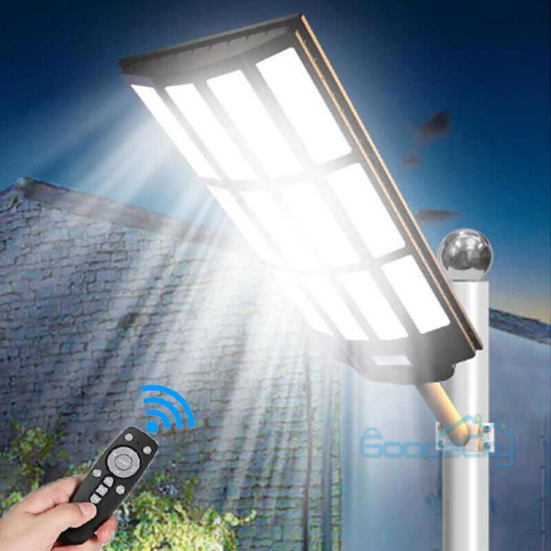 ny Udendørs Solar Street Light Bevægelsessensor Lampe Kommerciel Dusk To Dawn Road Lamp