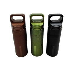 Survival EDC Waterproof Pill Box Case Capsule Seal Bottle Container Bottle Gifts 07FC0E-D4 - KOEEK