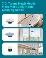 Power rotary scrubber for cleaning bathrooms Tile power cleaning brushes