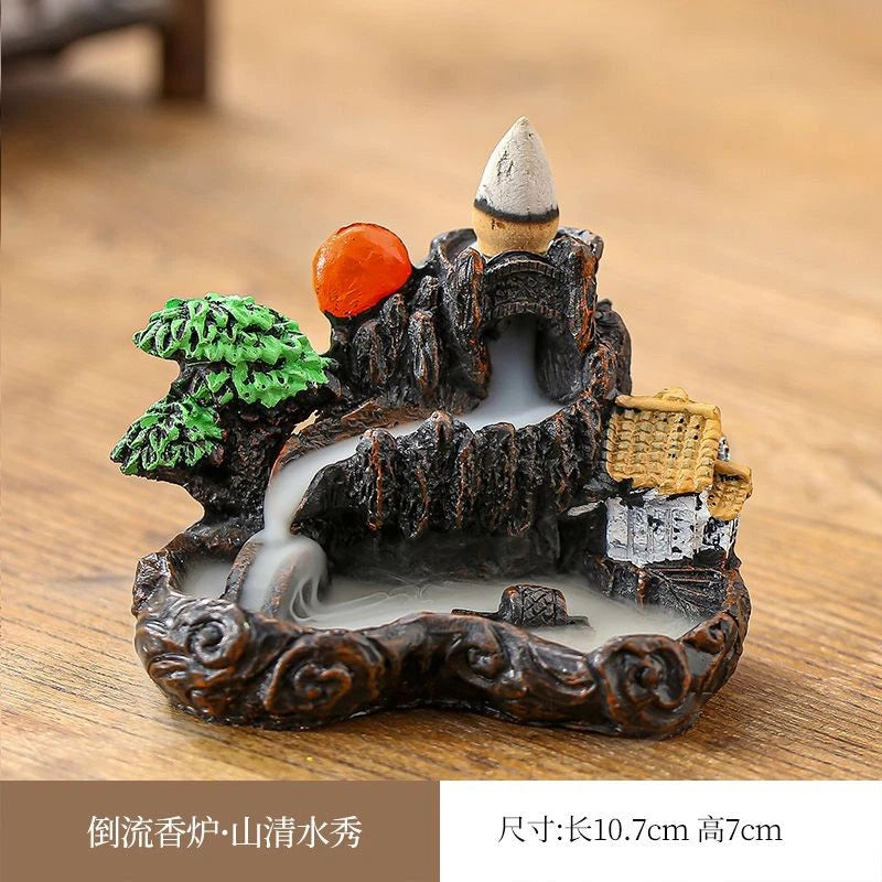 Backflow Incense Burner Home Decor Creative Tea Pet Tea Art Indoor Decor 07FC0E-D4 - KOEEK