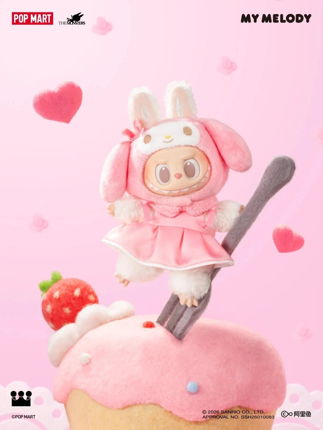 POP MART THE MONSTERS × Sanrio Characters Series Vinyl Plush Pendant Blind Box POP_MART - KOEEK