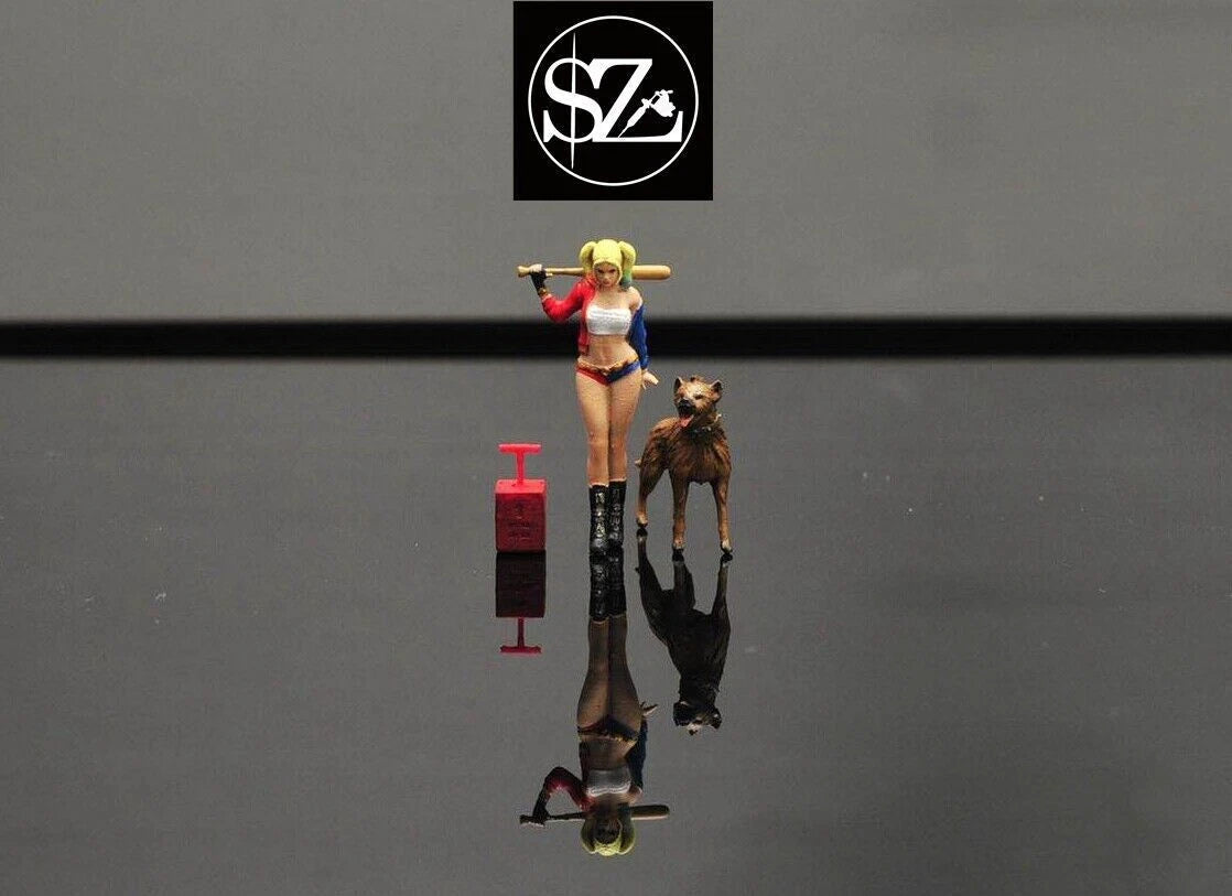 MINI TOY 1/64 people Harley Quinn sexy girl figure diorama  mini sand 07FC0E-D4 - KOEEK