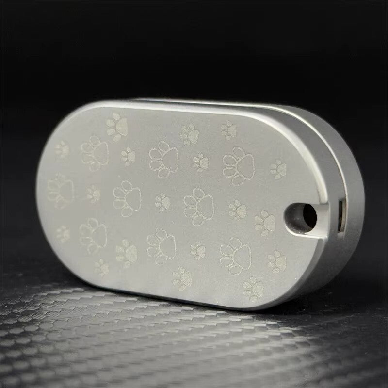 EDC Greedy Big Fat Cat Fidget Slider Stainless Steel Mechanical Push Fidget Toys 07FC0E-D4 - KOEEK