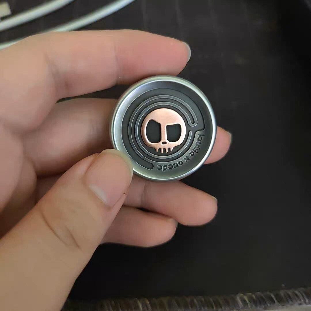 Lautie ACEDC Metal Devil Milk Cap Haptic Coin Shape Hand Push Slider Toy Gifts 07FC0E-D4 - KOEEK