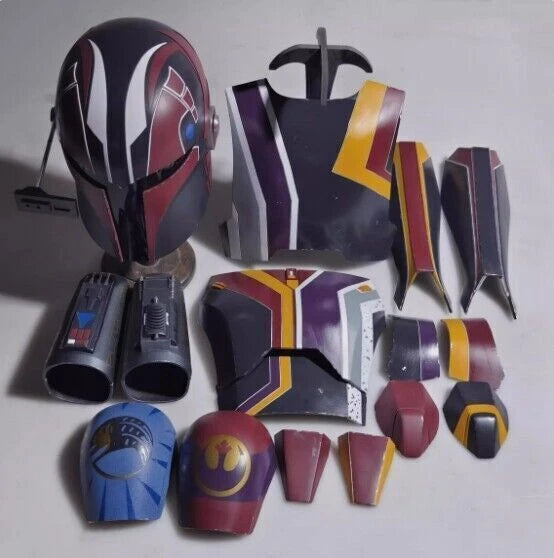 Star Wars The Mandalorian Sabine Wren Cosplay Helmet Mask 1:1 FRP Wearable Armor 07FC0E-D4 - KOEEK