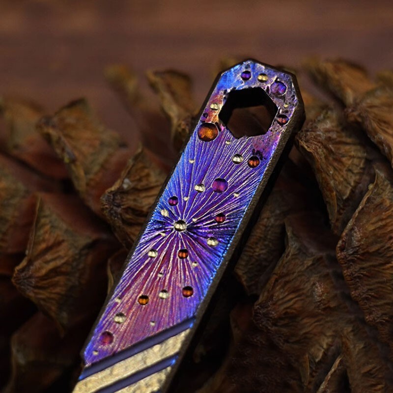 Titanium Alloy Meteorite Pry Bar Crowbar Bottle opener Wrench Outdoor EDC Tool 07FC0E-D4 - KOEEK