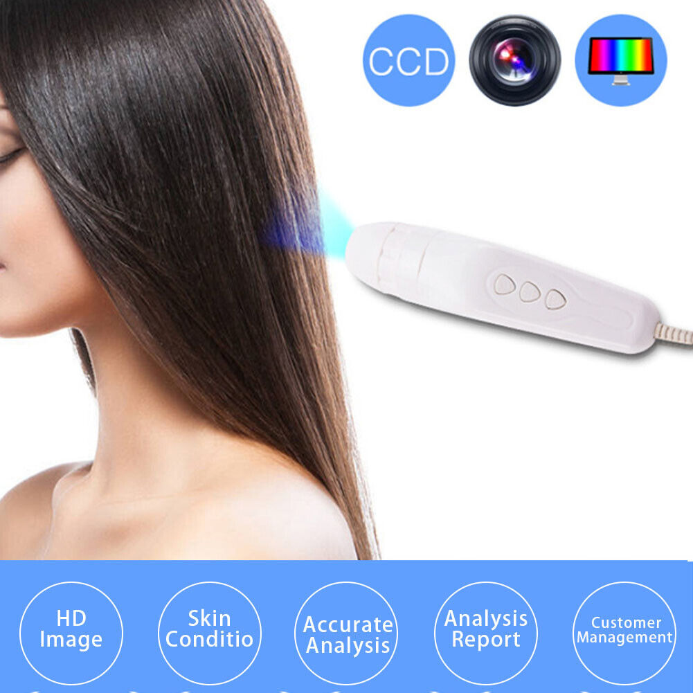 new 7inch Charging Scalp Hair Follicle Hair Detector Analyser MachineV(EU Plug ) HGF koeek - KOEEK