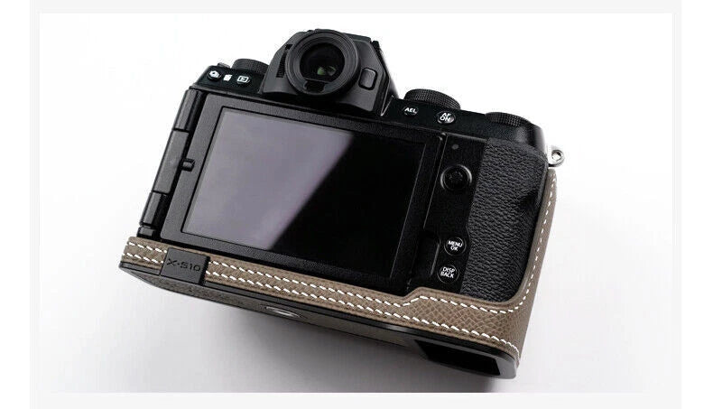 Half Case For Fujifilm XS10 X-S10  Handmade Leather Camera Cover Kontice KONTICE - KOEEK