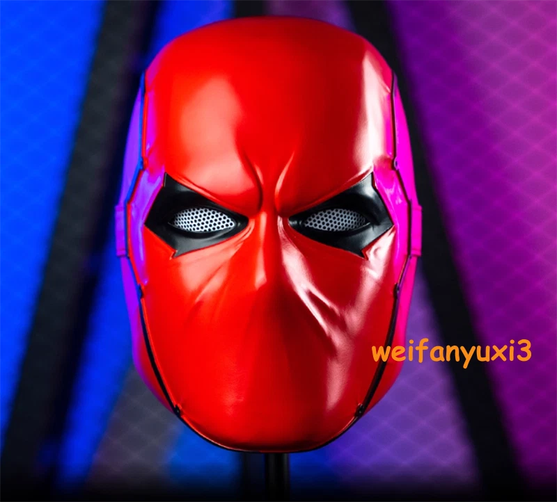 Halloween Red Hood Mask Cosplay Batman Superhero 1/1 Helmet Marvel Wearable 07FC0E-D4 - KOEEK