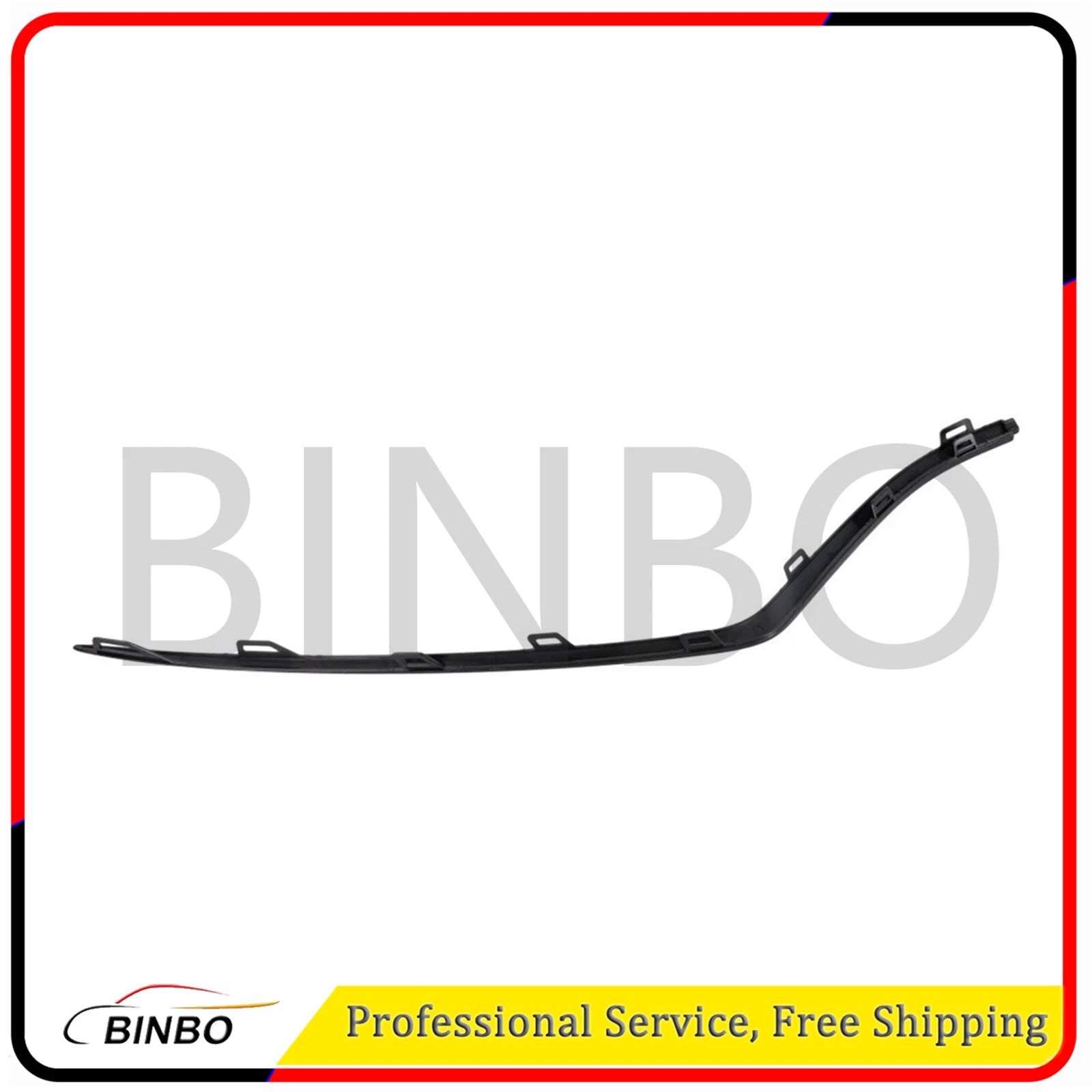 Pair Set of 2 Bumper Face Bar Trims Front Left-and-Right Outside for MB Mercedes 07FC0E-D4 - KOEEK