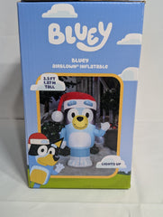 Bluey Christmas 3.5 FT Gemmy Lighted Inflatable Blow Up Santa Hat Decoration GEMMY - KOEEK