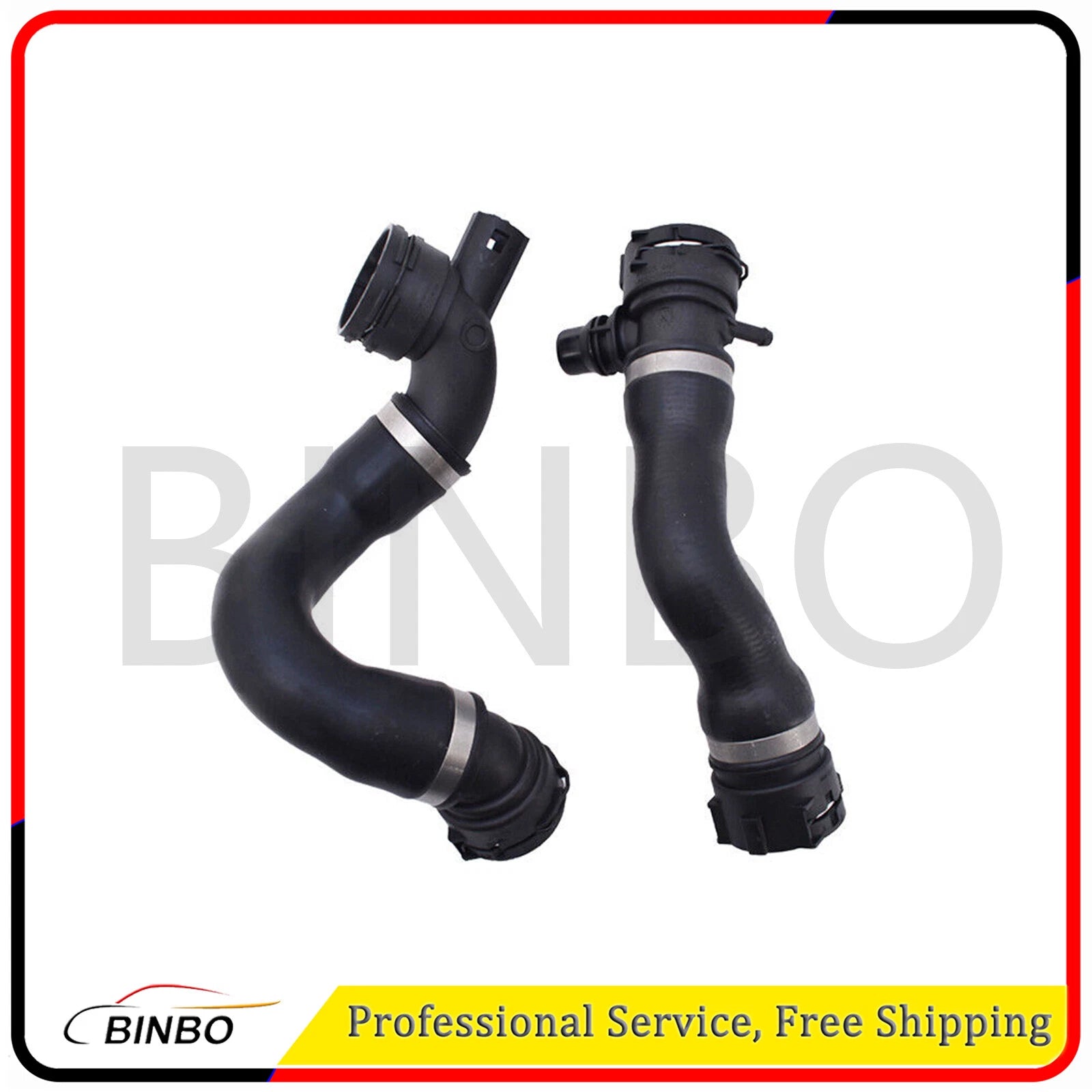 2pc Engine Radiator Coolant Hose Upper + Lower for BMW E93 E92 E91 E90 E84 323i 07FC0E-D4 - KOEEK