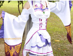 Anime Re:Zero kara Hajimeru Isekai Seikatsu Emilia Cosplay Costume Stocking 07FC0E-D4 - KOEEK