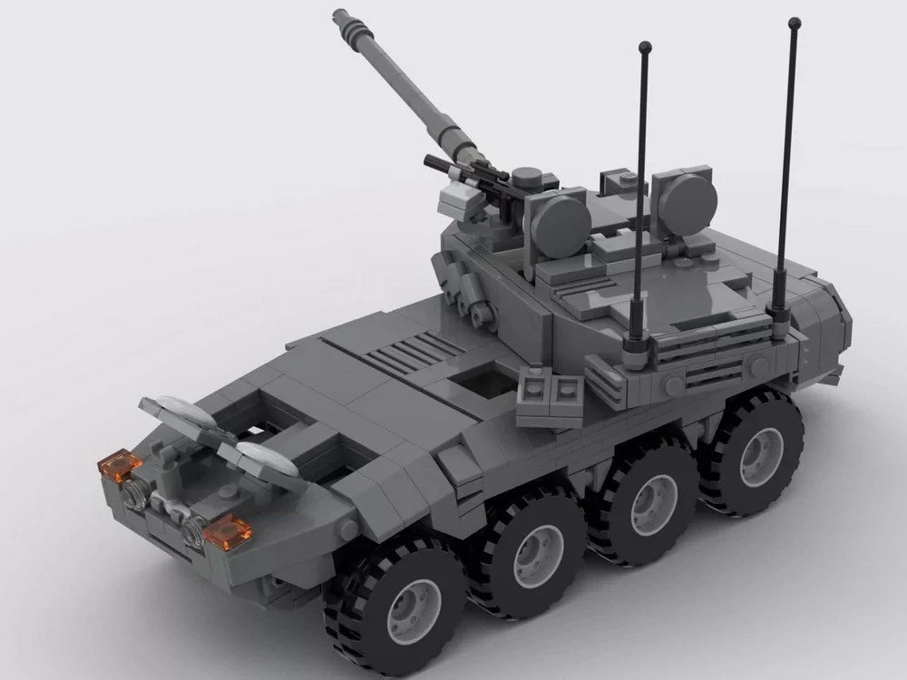 MOC-89851 Centauro Tank Destroyer Building Blocks Military Vehicle Model Kit kid 07FC0E-D4 - KOEEK