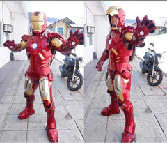 Iron Man Cosplay Wearable Helmet DIY Armor Clothes Suit Handmade EVA White Model 07FC0E-D4 - KOEEK