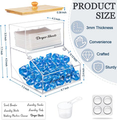 laundry detergent pod container and dryer sheet holder,acrylic dryer sheets 07FC0E-D4 - KOEEK