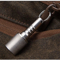 Titanium Pill Holder Case Organizer container Waterproof Portable Keychain EDC 07FC0E-D4 - KOEEK