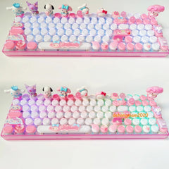 My Melody 3 Model Bluetooth Wireless RGB Mechanical Keyboard 100 Keys Keypad ABS 07FC0E-D4 - KOEEK