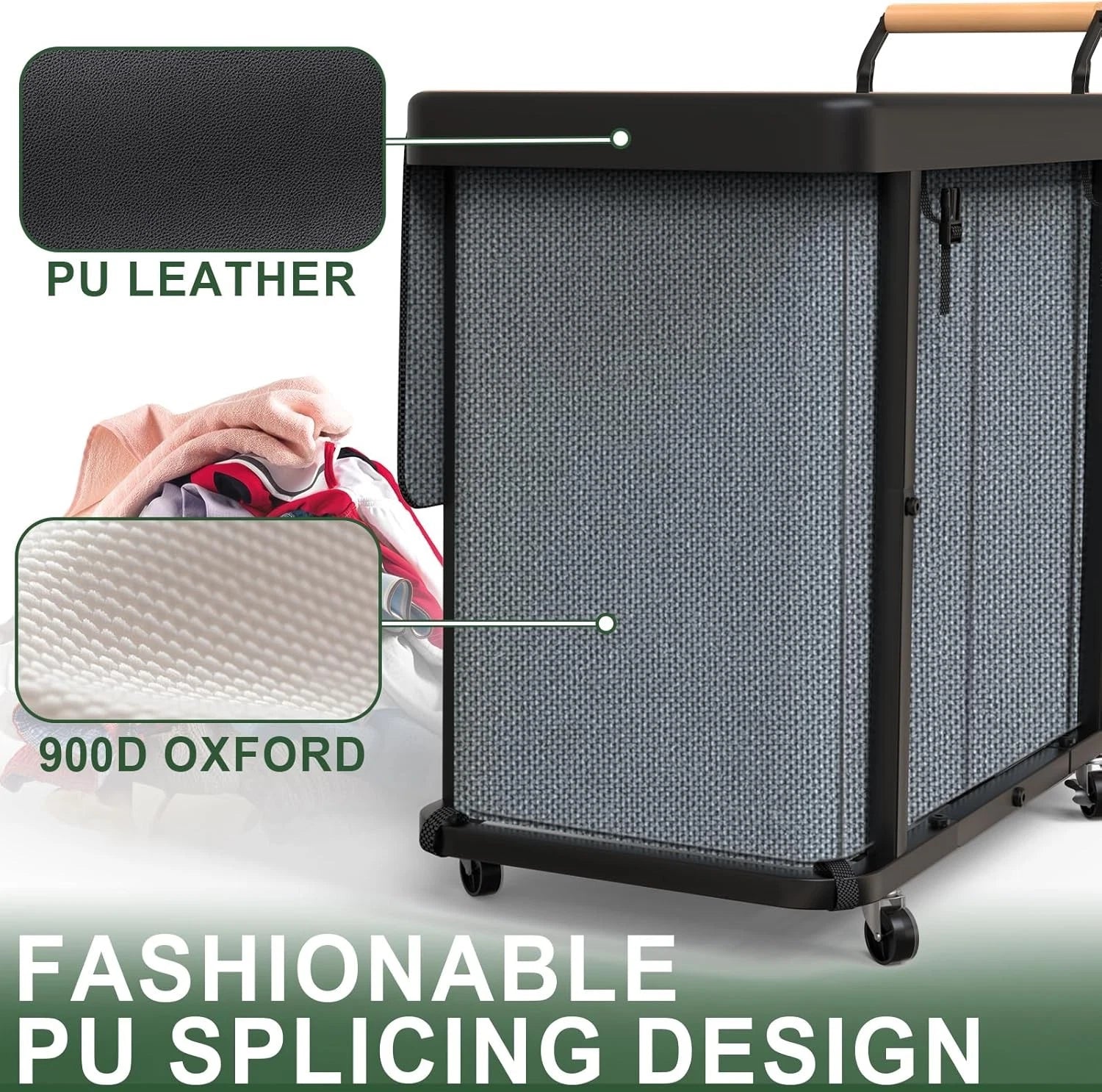 230-liter (60-gallon) extra-large stylish laundry sorting basket 07FC0E-D4 - KOEEK