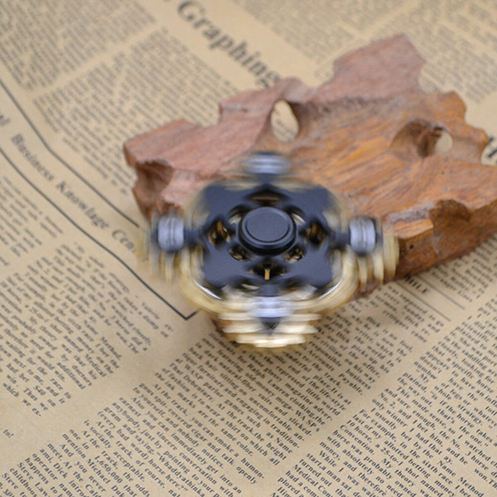 Nine-tooth Linkage Fingertip Toy Gyroscope Spinning Top Gearwheel Adult EDC Toy 07FC0E-D4 - KOEEK