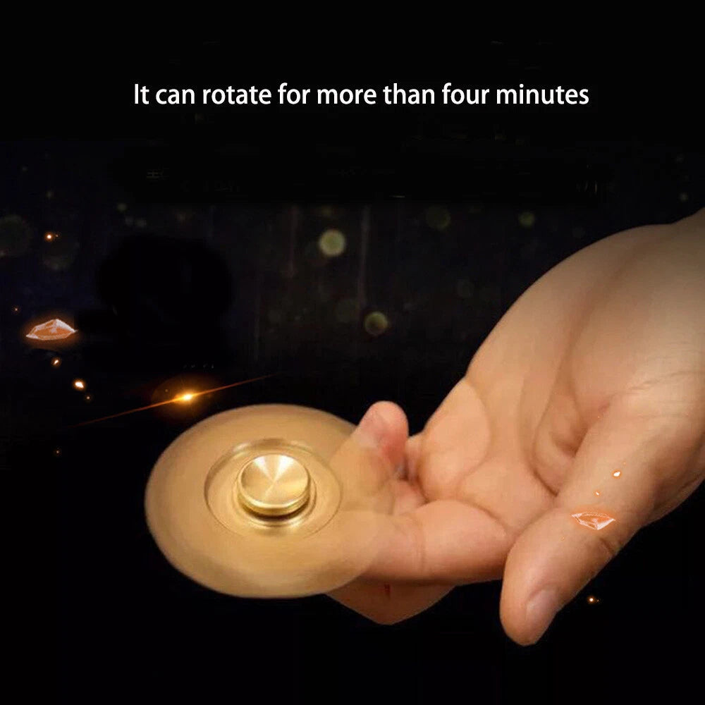 EDC Gear Brass Gyroscope Toy Fingertips Spinning Top Gearwheel DIY Gyro Toy Tool EDC_GEAR - KOEEK