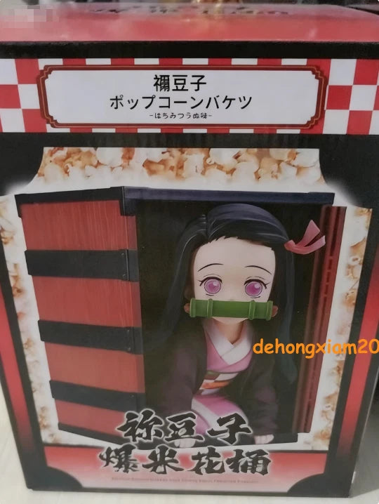 22cm Demon Slayer Kamado Nezuko PVC Figure Popcorn Bucket Decoration Model Toy 07FC0E-D4 - KOEEK