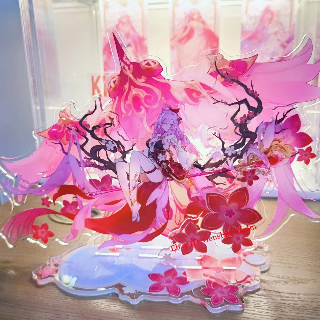 Anime Honkai Impact 3 Elysia Stand Establish  Figure Acrylic Gift 07FC0E-D4 - KOEEK