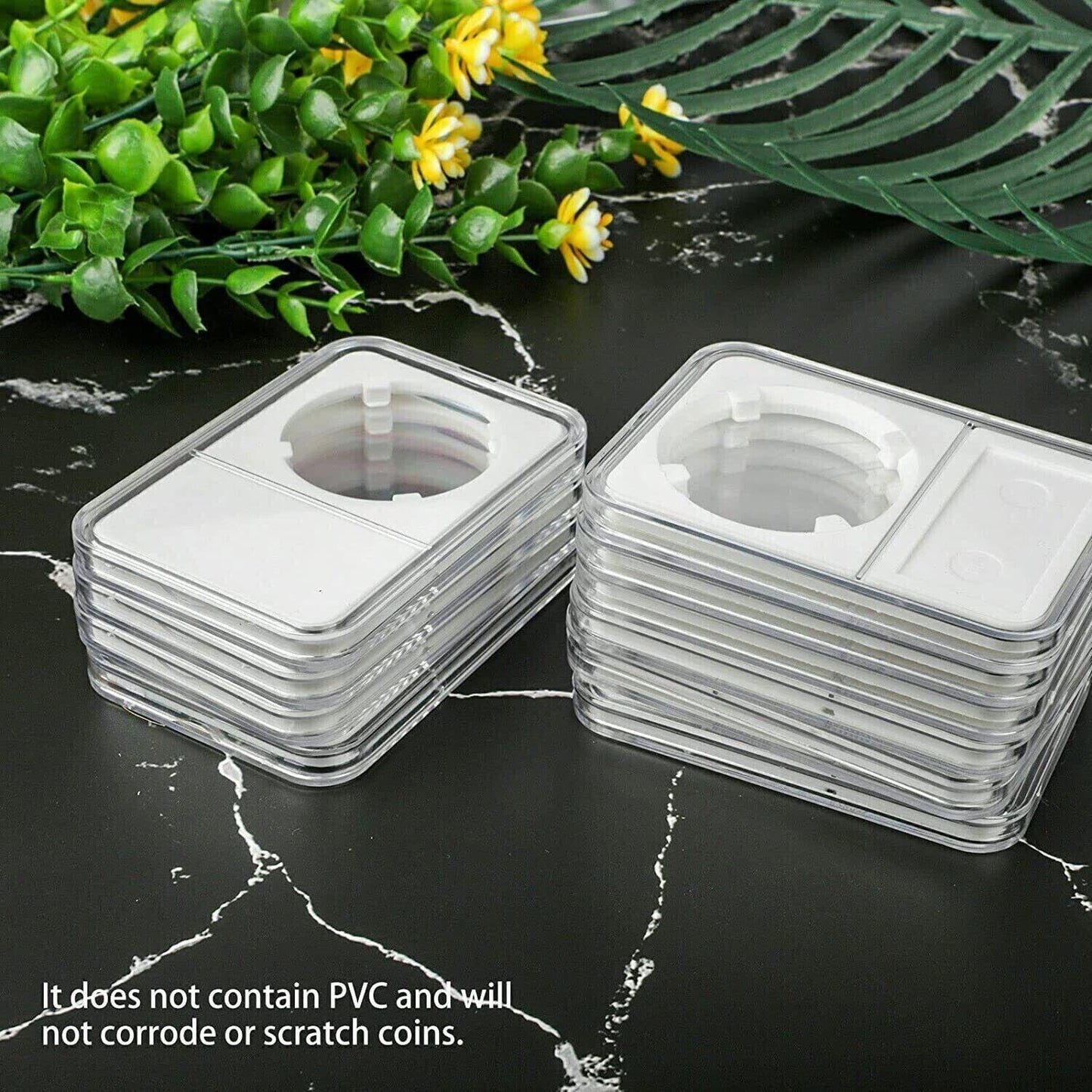 10 PCS Coin Slab Display Holder Storage 39mm for Silver Dollar/Silver Eagle