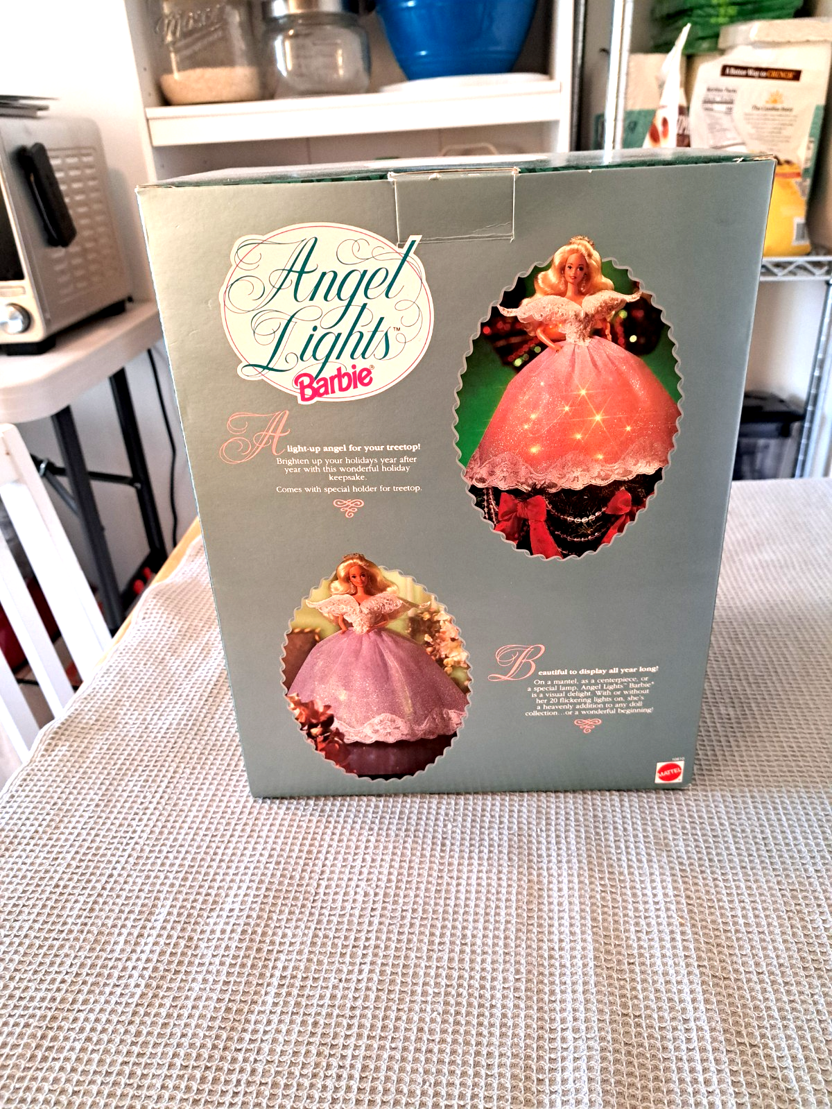 1993 Mattel #10610 Angel Lights Barbie Doll Christmas Tree Topper Ltd Ed NIB BARBIE - KOEEK