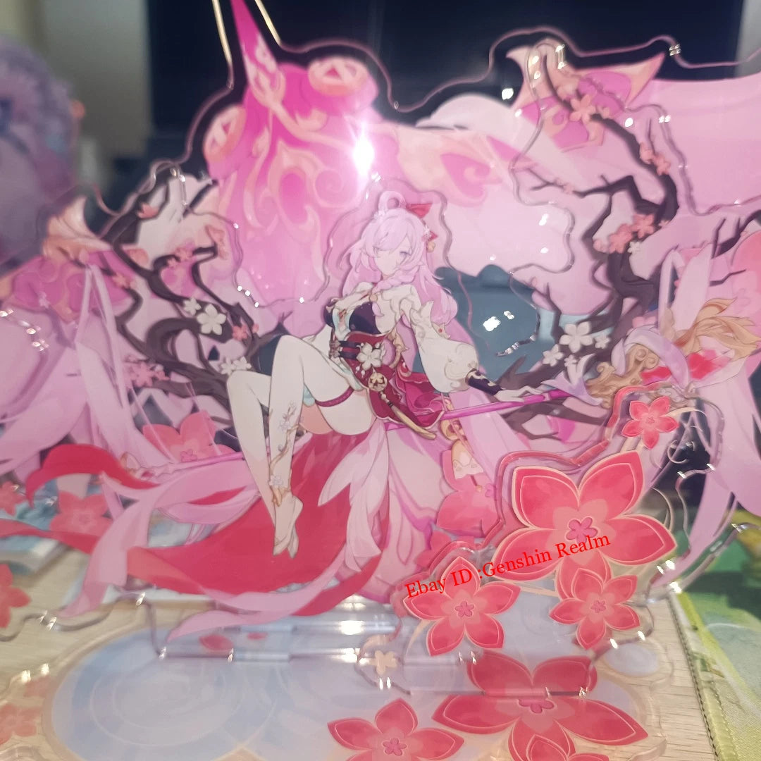 Anime Honkai Impact 3 Elysia Stand Establish  Figure Acrylic Gift 07FC0E-D4 - KOEEK