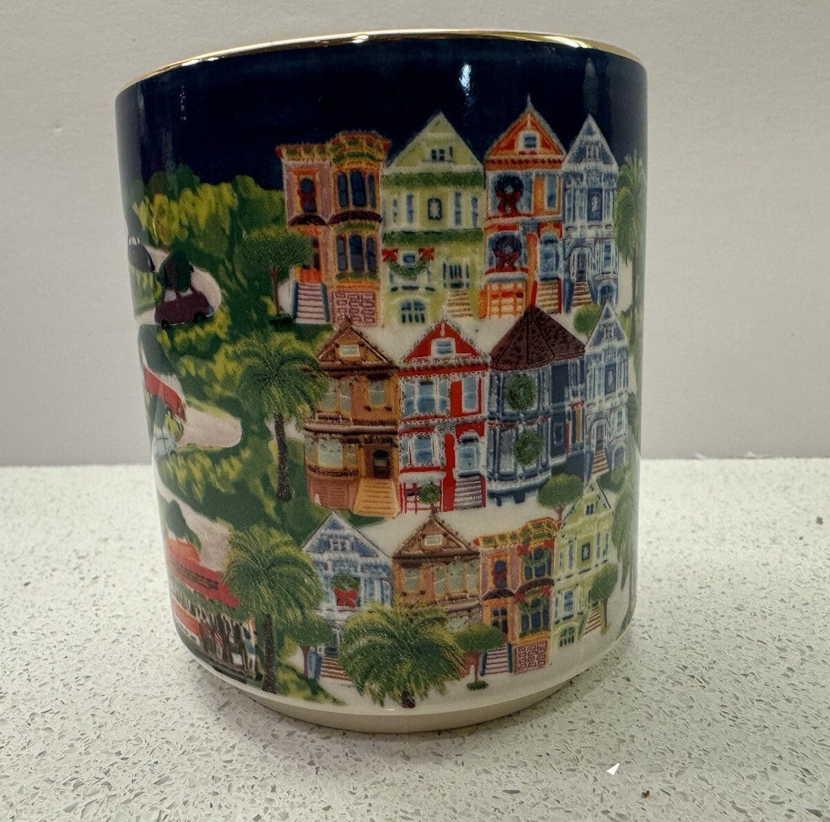 Anthropologie Holiday Mug Christmas Time In The City Peace, Joy & San Francisco ANTHROPOLOGIE - KOEEK