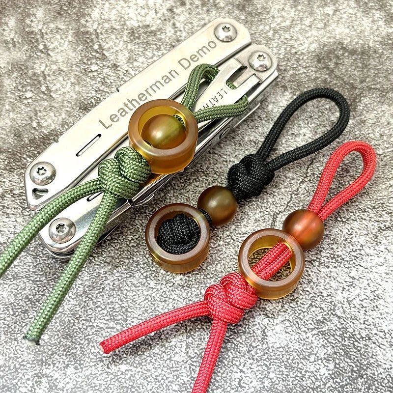 Ultem PEI Planet Star Ring Set Knife Bead Keychain Pendant Lanyard DIY Tool 07FC0E-D4 - KOEEK