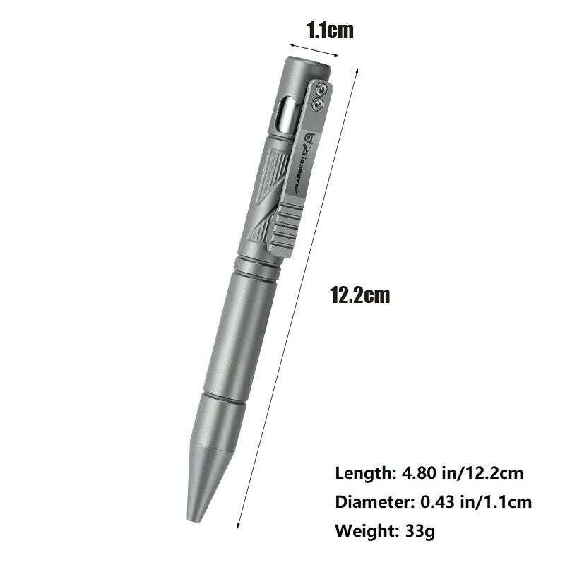 Titanium Ballpoint Pen Bolt Action Office Signature Writing Pocket Pen EDC Gifts 07FC0E-D4 - KOEEK