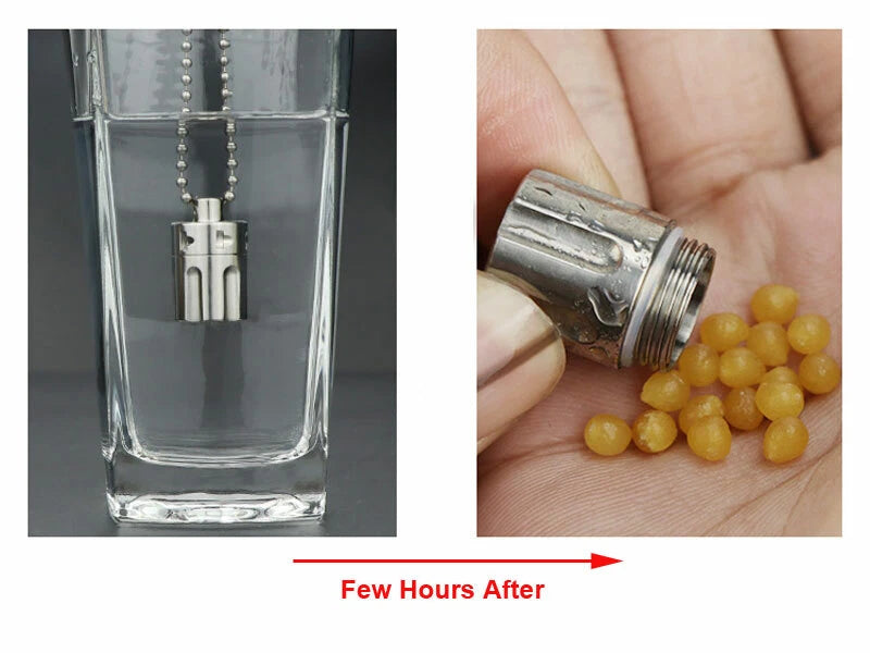 TC4 Titanium Waterproof Pill Container Revolver Cylinder Keychain Pendant EDC 07FC0E-D4 - KOEEK