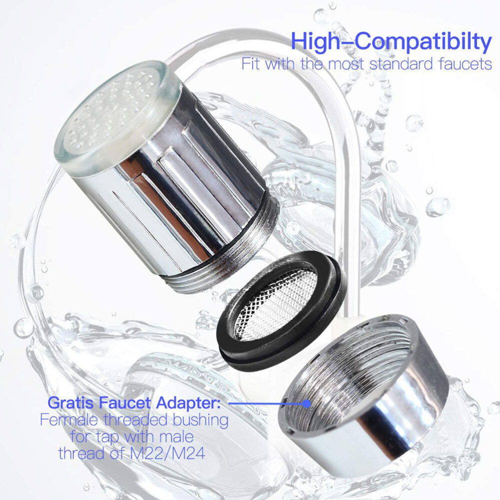 new  Faucet Aerator Water Light Luses LED Temperature Control Taps koeek - KOEEK