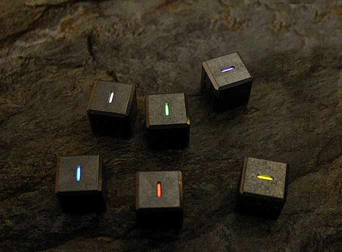 TC4 Titanium Alloy Luminous Dice Toy Chilled Red Wine Beer Dice Gift EDC Toys 07FC0E-D4 - KOEEK