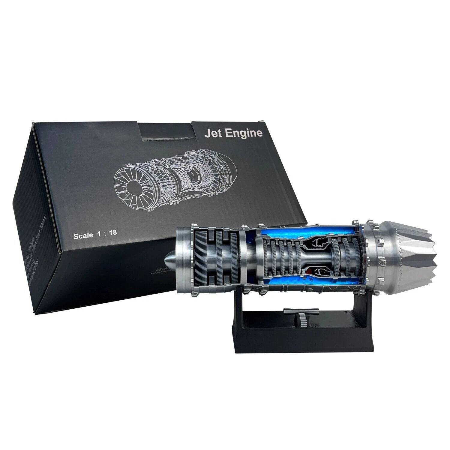 1:18 U.S. Air Force F-35 Fighter Jet Turbojet Engine Model Electric Version 07FC0E-D4 - KOEEK