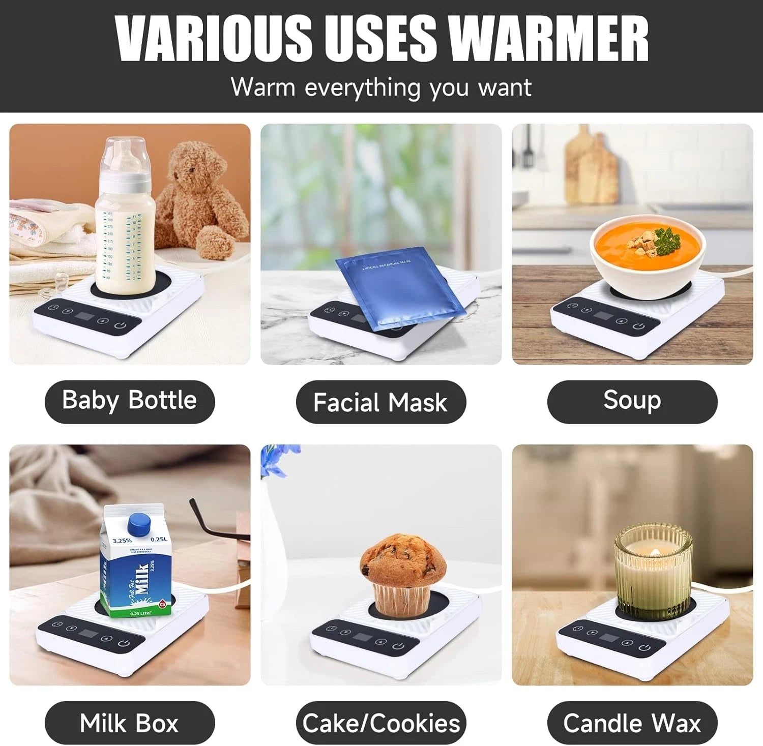 Mug Warmer - Electric Coffee Mug Warmer with Timer 07FC0E-D4 - KOEEK