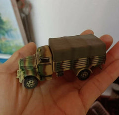 1/72 Scale WWII German Army Opel Truck Assembled Mountain Painting Model 07FC0E-D4 - KOEEK