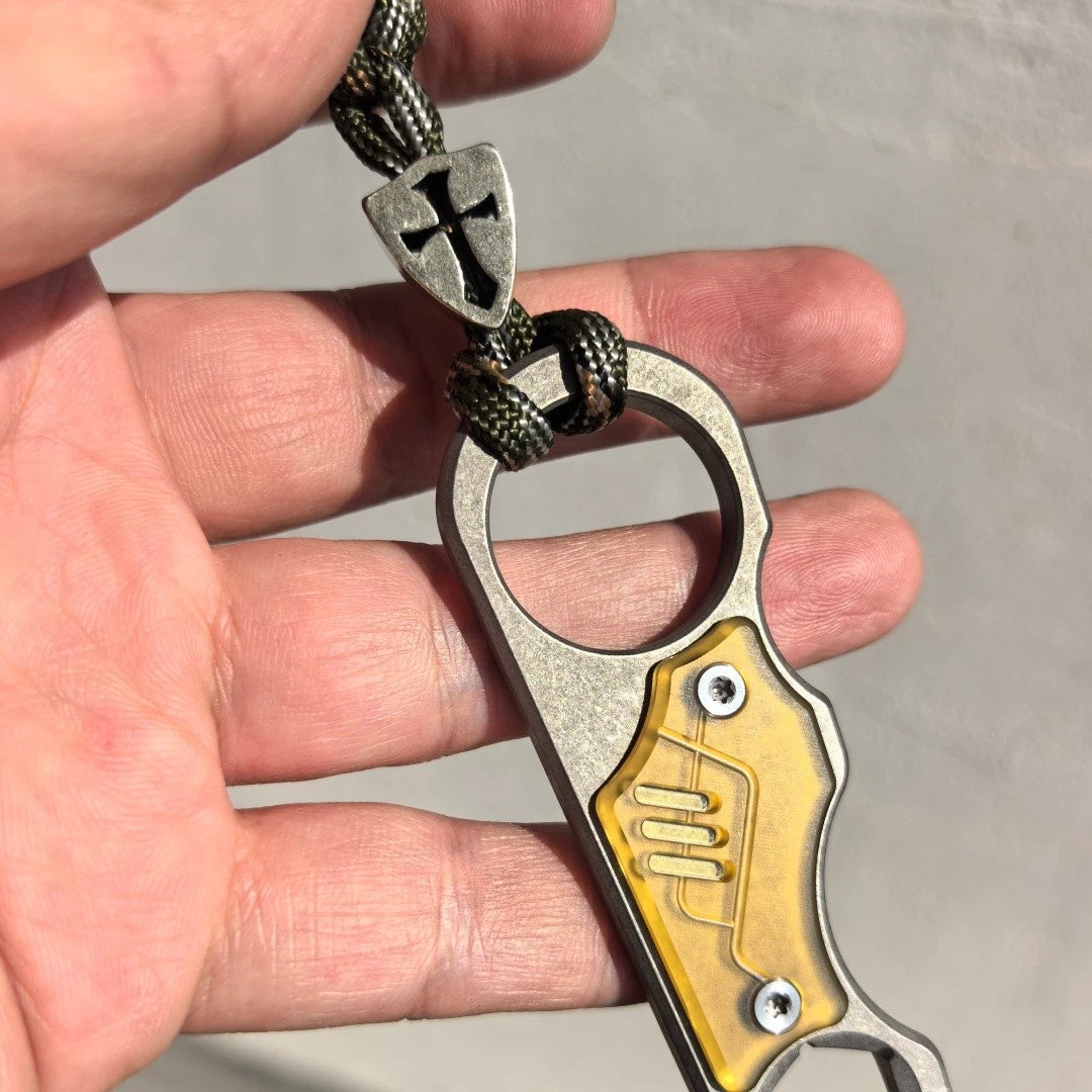 EDC tool TC4 Titanium alloy Pry bar Outdoor maintenance self-defense Tool 07FC0E-D4 - KOEEK