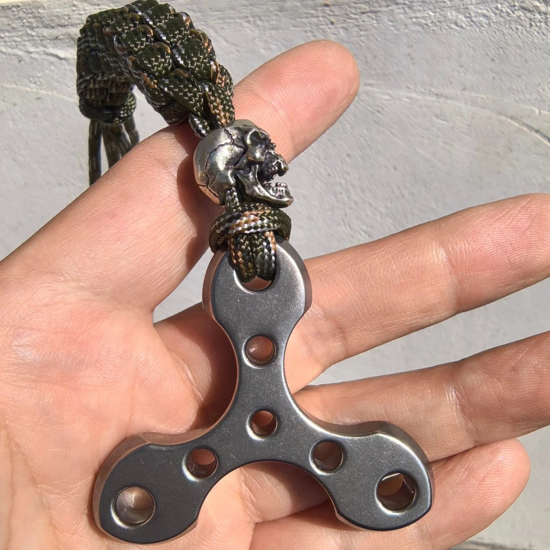 TC4 Titanium alloy Triangle Cross Pendant “Thickened 8mm” - EDC Tool 07FC0E-D4 - KOEEK