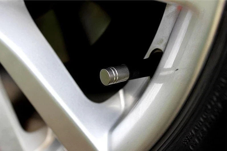 4PCS Titanium Alloy Universal Tire Valve Dust Cap Air Nozzle Cap for Car Bicycle 07FC0E-D4 - KOEEK